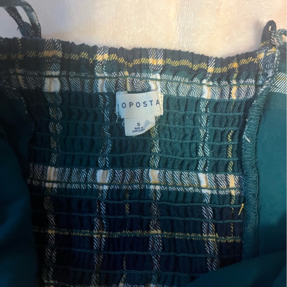 Aeropostal green plaid tight dress. Size small - Picture 3 of 6